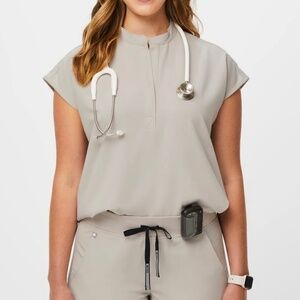 Figs Rafaela Jogger Scrub Set - Bone